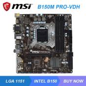 MSI B150M PRO-VDH Motherboard DDR4 Core i5/i3 CPUs