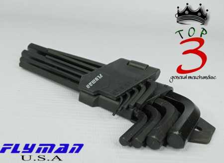 FLYMAN 9 Pcs. Allen Wrench Set