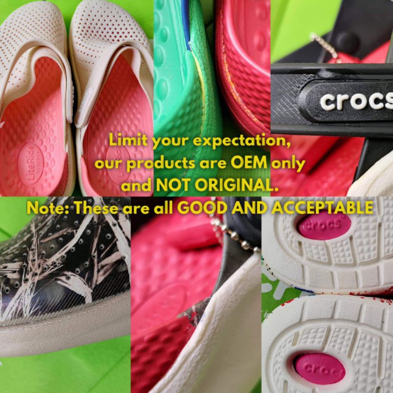 fake vs original crocs literide