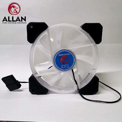 Allan 12cm LED RGB Round Computer Case Cooling Fan Radiator