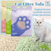 Premium Natural Tofu Cat Litter, No Chemicals, 8L (Brand: Pas