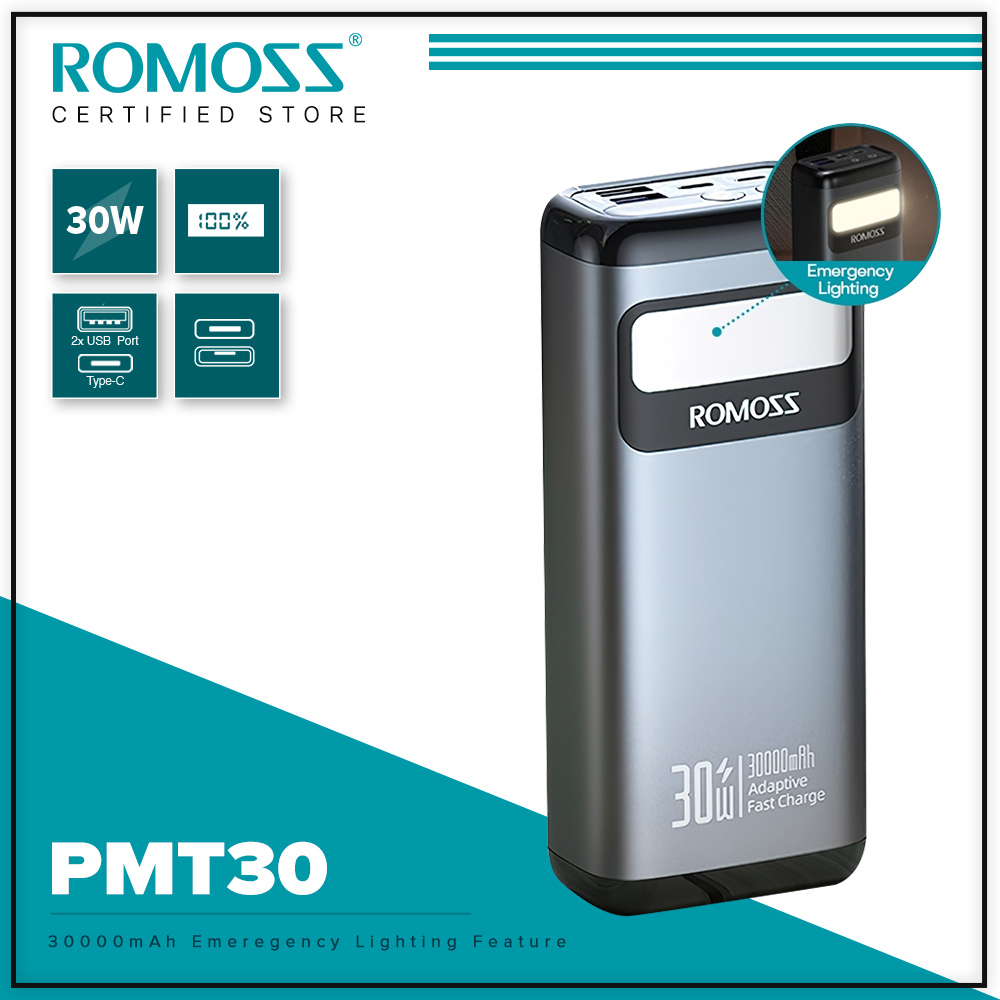 Romoss PMT30 30000mAh Fast Charging Power Bank