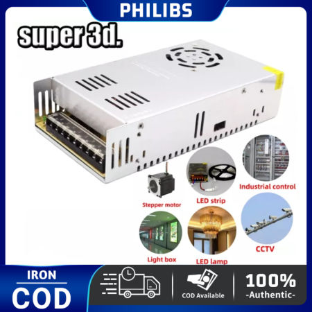 Philibs 12V 30A Power Supply for 3D Printers