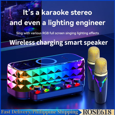 Wireless Karaoke Set with Bluetooth Speaker and Microphone