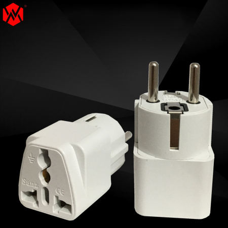 WM-121 German Standard Travel Adapter - Suitable for Multiple Countries
