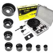 NEXA 11/16pcs Carbon Steel Hole Saw Set for Plasterboard