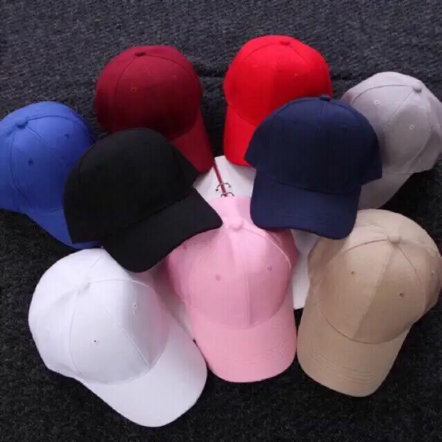plain black dad cap