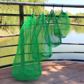 Green Nylon Fishing Net Bag - Fishing Accessories
