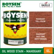 Boysen Oil Wood Stain Mahogany - 4L