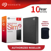 Seagate 1TB/2TB Hard Drive with Password, Data Recovery, & Pouch