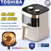 Intelligent 6L Air Fryer with Free Temperature Control