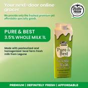 Pure and Best 3.5% Whole Milk 1L