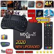 5G 4K Ultra HD Android TV Box with Wireless Keyboard