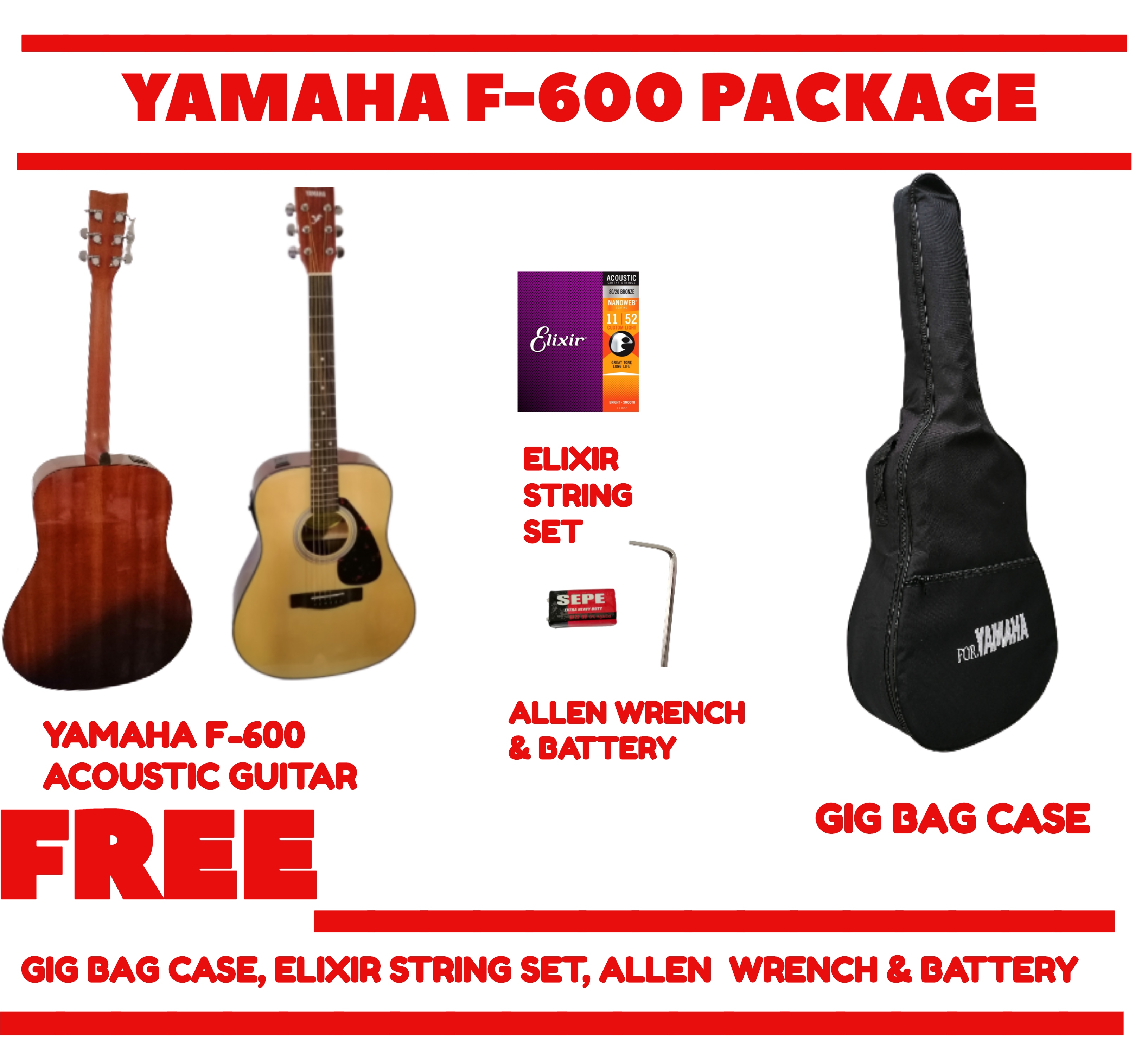 Yamaha acoustic 2024 guitar soft case