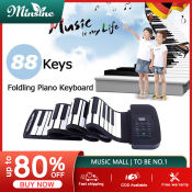Foldable 88 Keys Electric Roll Up Keyboard Piano - Portable