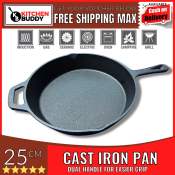 Preseasoned Cast Iron Frying Pan by 