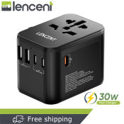 LENCENT PD 30W Fast Charger with Universal Travel Adapter