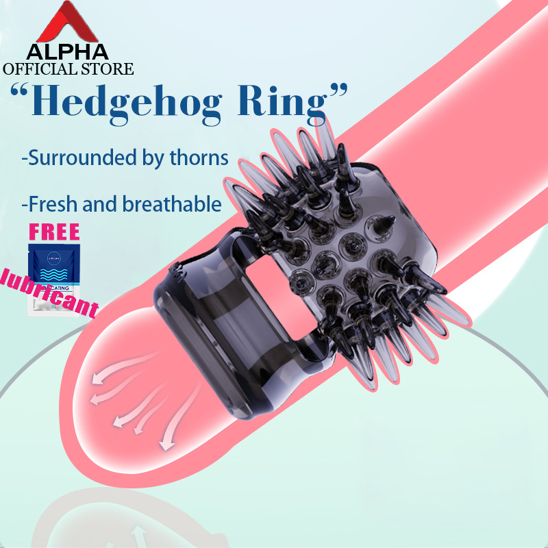 Hedgehog Ring Male Lock Fine Ringsheep Eye Ring Penis Ring Wolf Toothparticle Stimulation Reusable Delay Ejaculation Penis