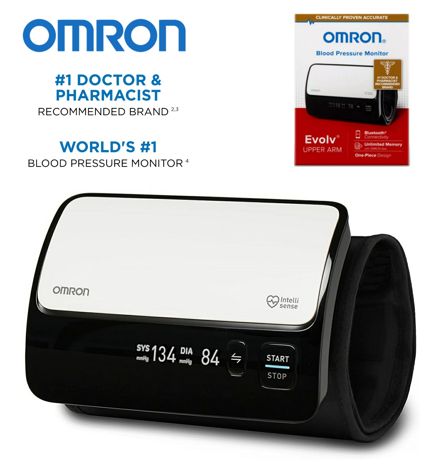 OMRON Platinum Blood Pressure Monitor with Free 6-month Premium Mobile App  Trial, Upper Arm Cuff, Digital Bluetooth Blood Pressure Machine, Stores Up  To 200 Readings for Two Users (100 readings each) 