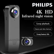 Philips 1080P HD Body Camera - Professional Video Recorder