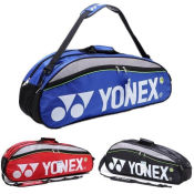 YONEX Waterproof Badminton Backpack with Shoe Compartment, Holds 6 Rackets