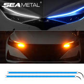 2pcs DRL Turn Signal Light Strips for 12V Vehicles