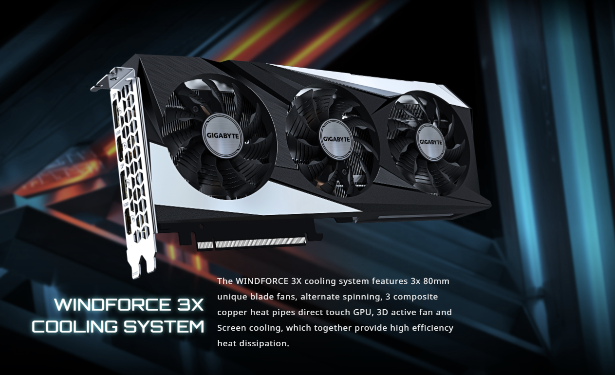 GIGABYTE GeForce RTX 3060 Ti DirectX 12 GV-N306TGAMING OC-8GD 8GB 256-Bit GDDR6 PCI Express 4.0 x16 3060ti GAMING OC ATX Video Card