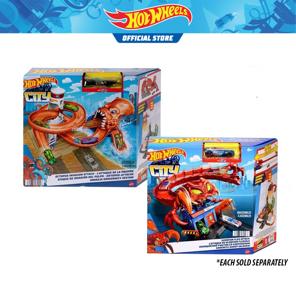 Hot Wheels City Sets: Downtown Parking Garage Burger Drive-Thru - Main Image