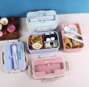 OGMY Microwaveable Bento Box with Spoon and Fork