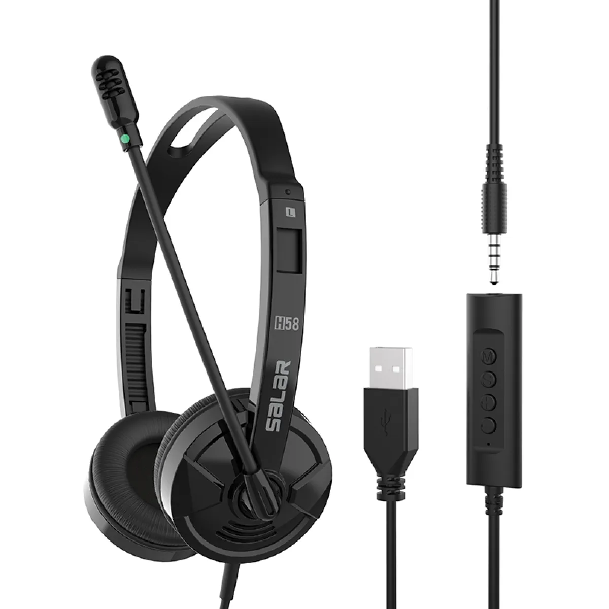 wired computer headset