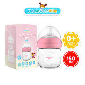 Moose Gear Pink Anti-Colic Baby Bottle 150ml for Newborns