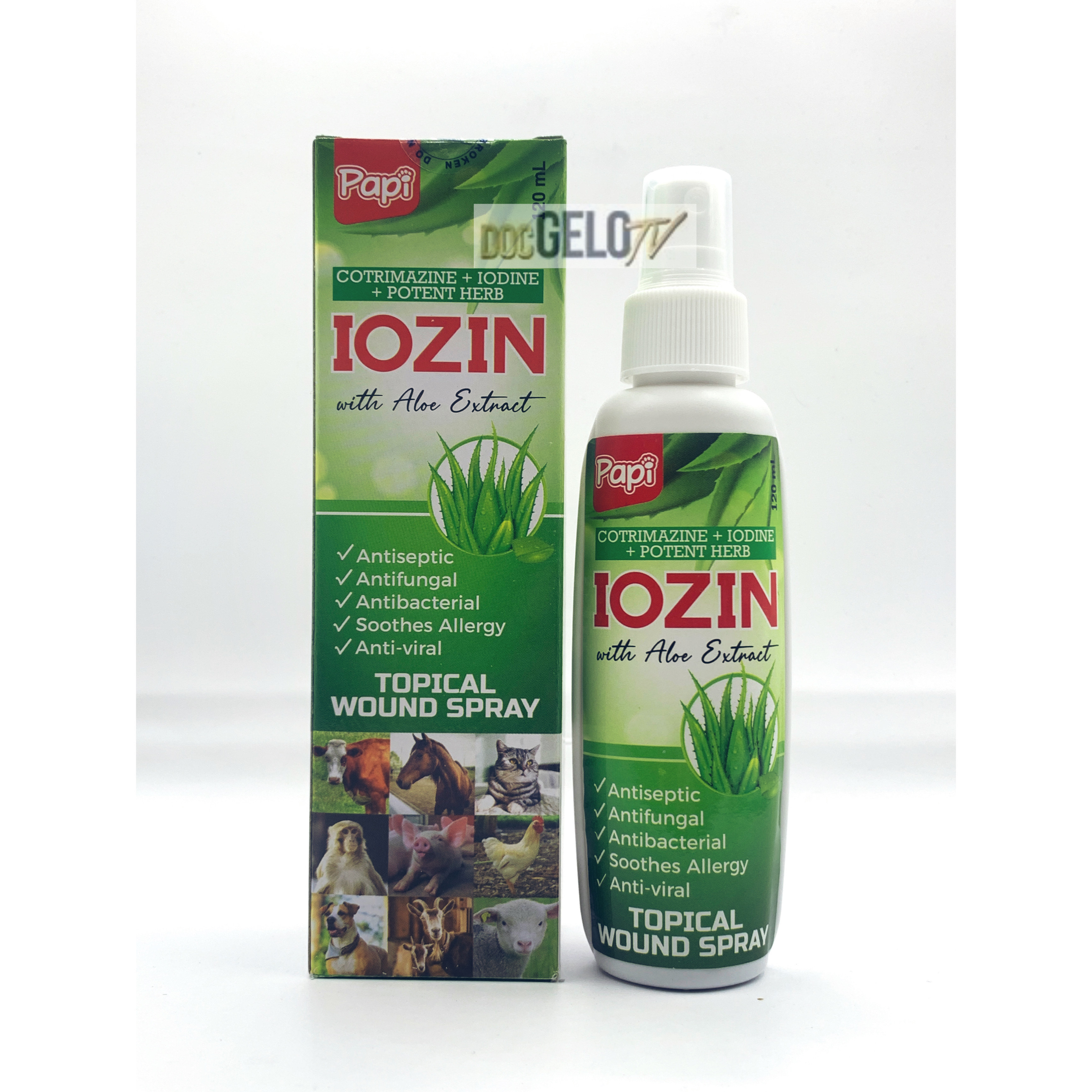 Iozin wound hot sale spray