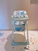 Foldable Baby High Chair - Portable Convertible Booster Seat