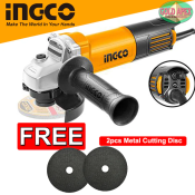Ingco 4" Angle Grinder with 10 Cutting Discs