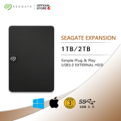 Seagate 1TB/2TB Portable External Hard Drive with 3-Year Warranty