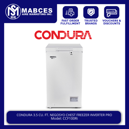 Condura 3.5 cu.ft. Chest Freezer Inverter Pro CCF100Ri