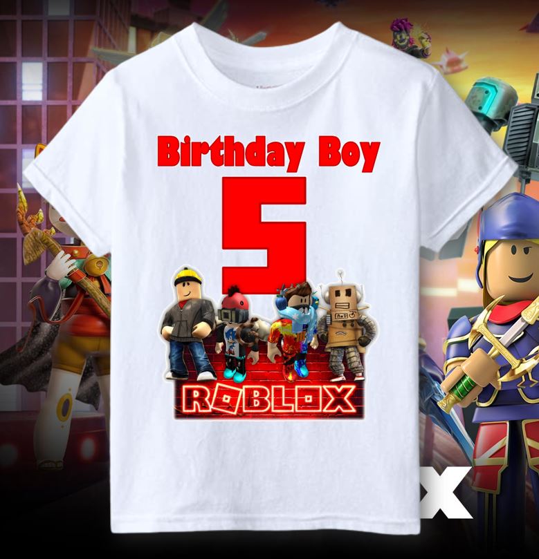 Roblox Birthday Tee Shirt for Boy