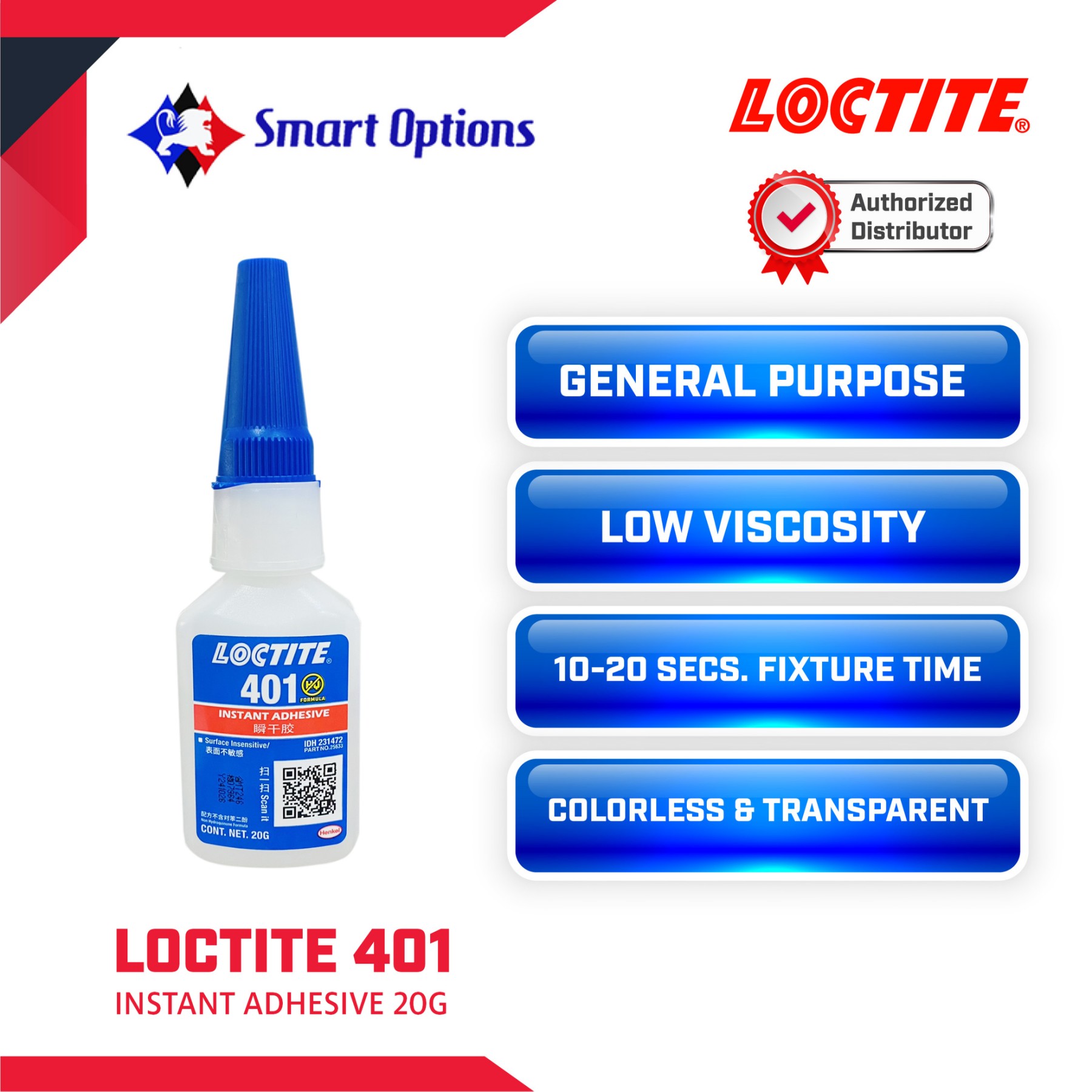 Loctite 401 Instant Adhesive 20g