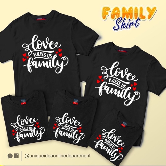 LOVE MAK US FAMILY Fam Shirt (Sold by 