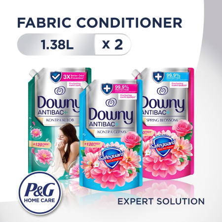 Downy Antibac Fabric Conditioner 1.38L Refill - Green