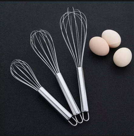 Stainless Steel Balloon Whisk - Egg Beater Mixer Tool