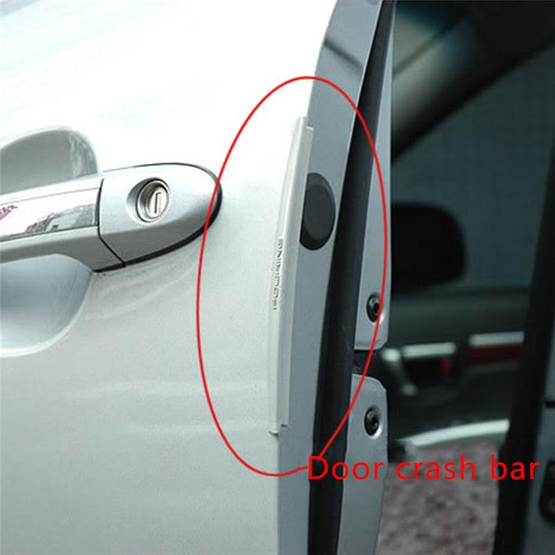 8pcs Set Universal Car Door Crash Bar Strip Scratch Protector Car