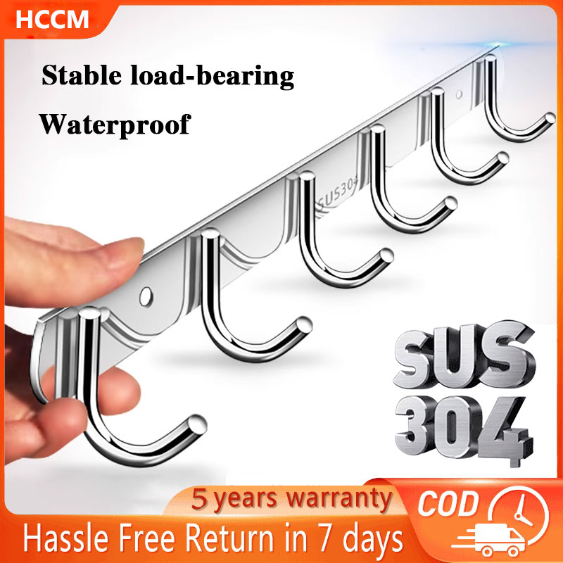 stainless steel towel hooks for bathroom door
