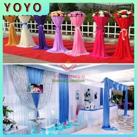 Ice Silk Material Wedding Road Lead Cover for Party Event Banquet Supplier Decoration