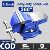 Heavy Duty Steel Swivel Clamp Bench Vise with Anvil