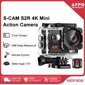 E-CAM S2R 4K Mini Action Camera with Remote Control