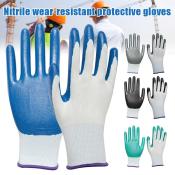 All Flex Polyester Nitrile Grip Safety Gloves