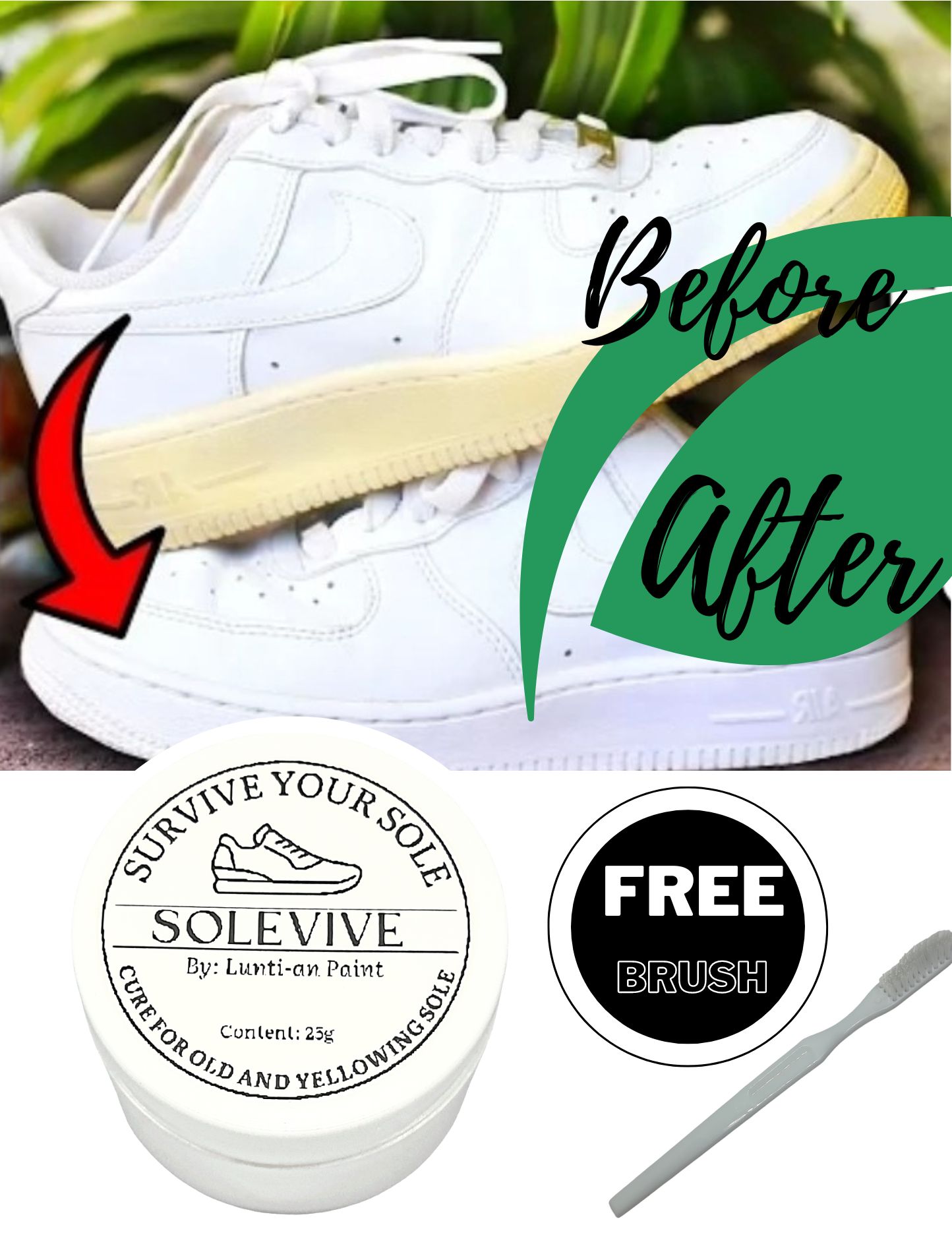 turning yellow what to use to clean white air force ones