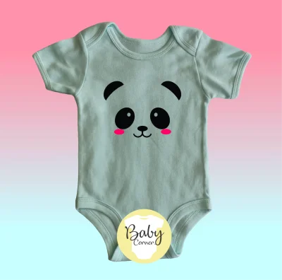 Panda ( statement onesie / baby onesie / infant romper / infant clothing / onesie ) (1)