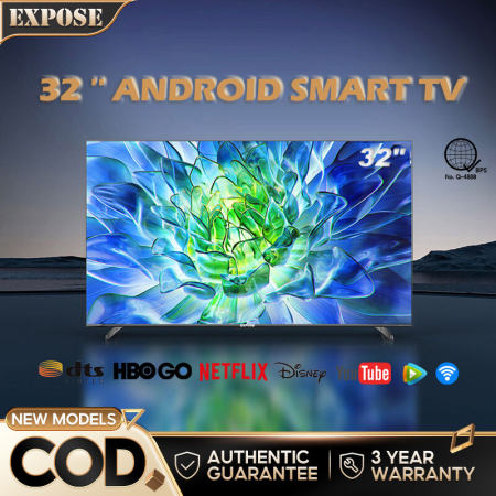 Expose Bluetooth 32 Inch Smart TV Digital 4K Led TV Android 12.0 Tablet TV Google, Netflix, and YouTube HDMI/USB